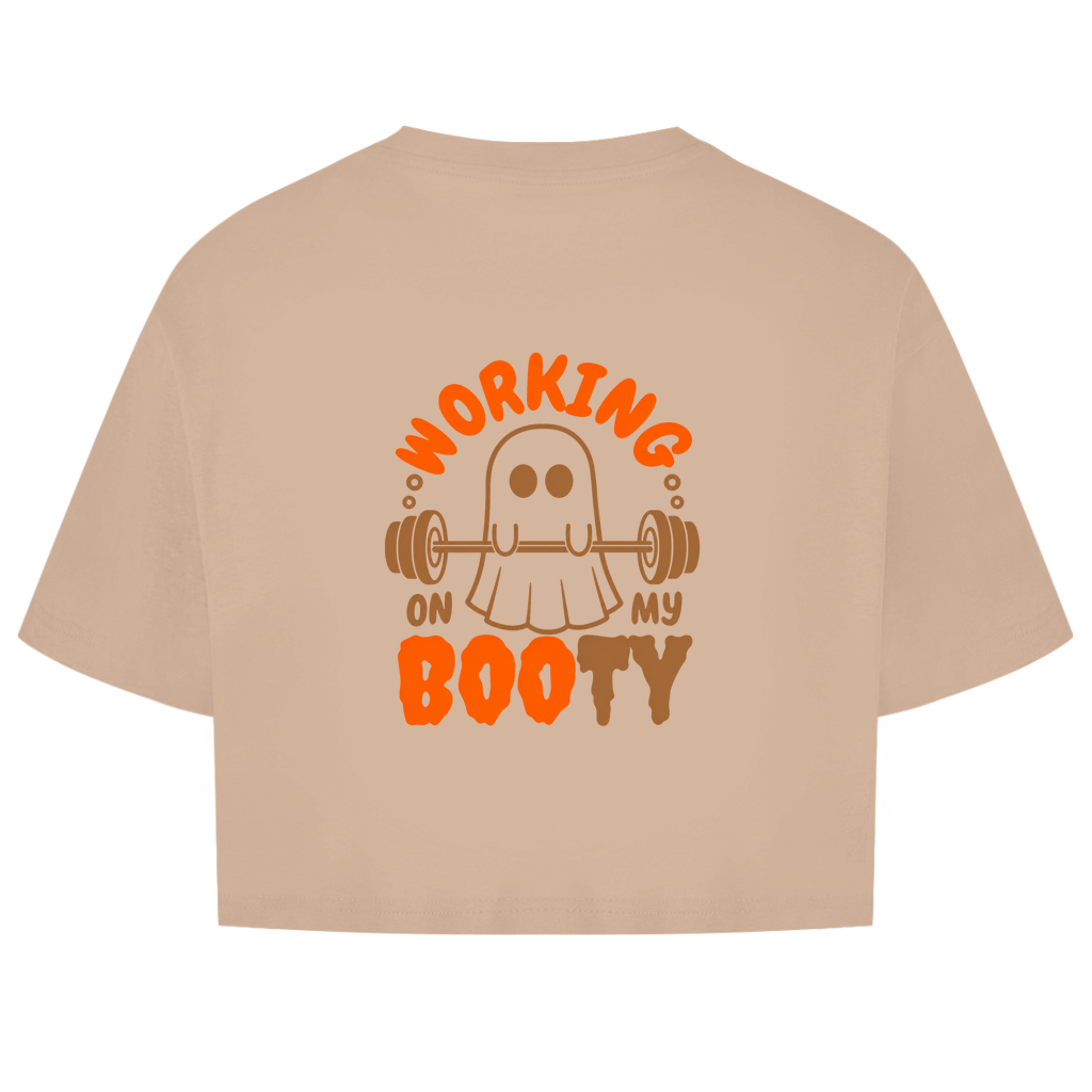 WORKING BOOTY OVERSIZE CROP TOP (BACKPRINT)