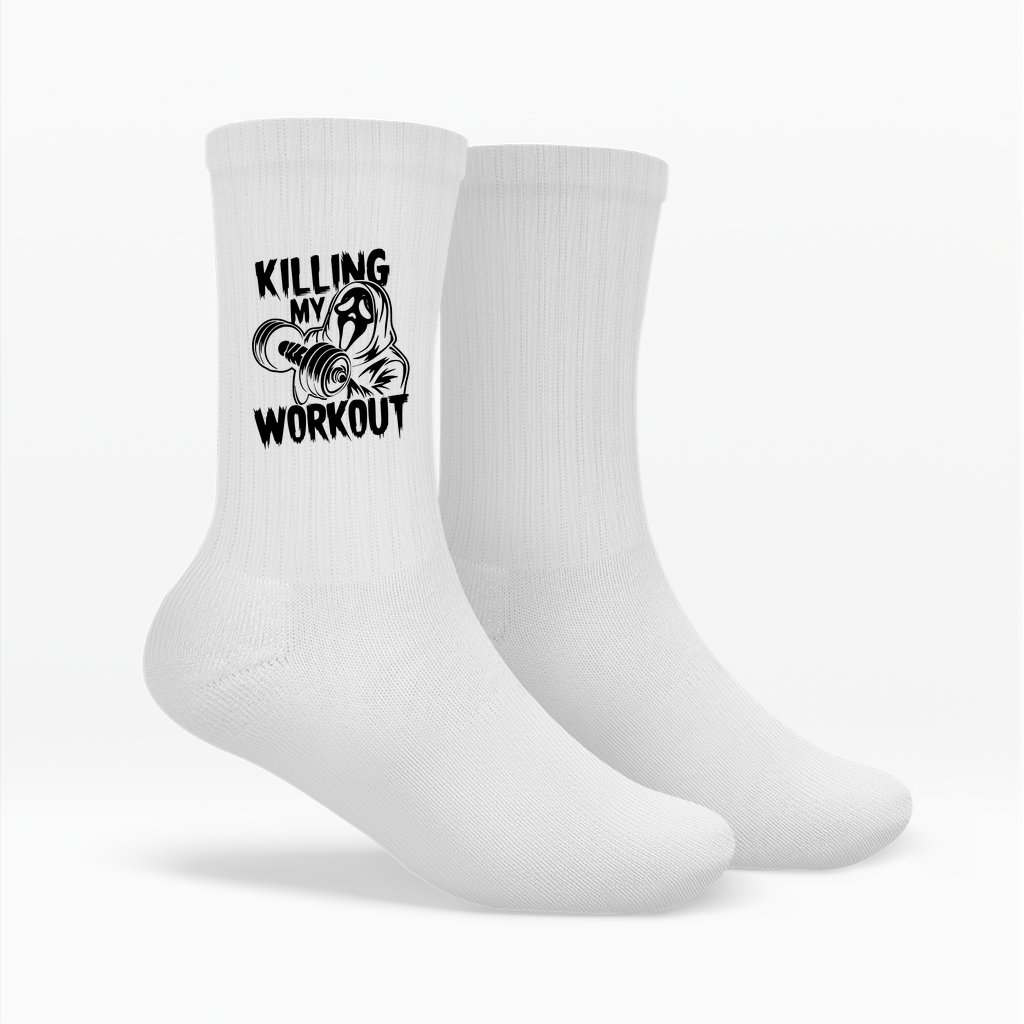 KILLING MY WORKOUT CREW SOCKEN