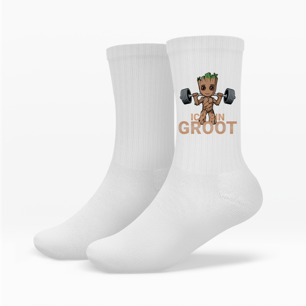 Ich Bin Groot Crew Socken