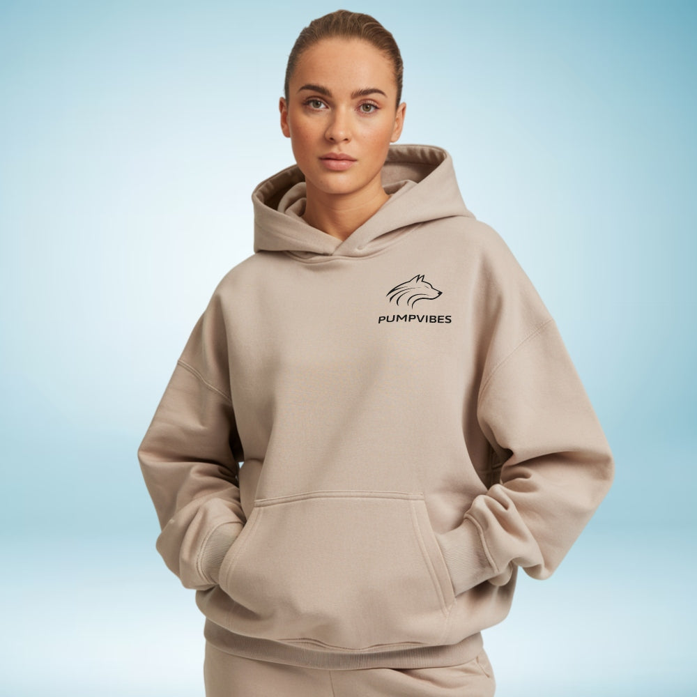 Pumpvibes Logo Basic Oversize Hoodie
