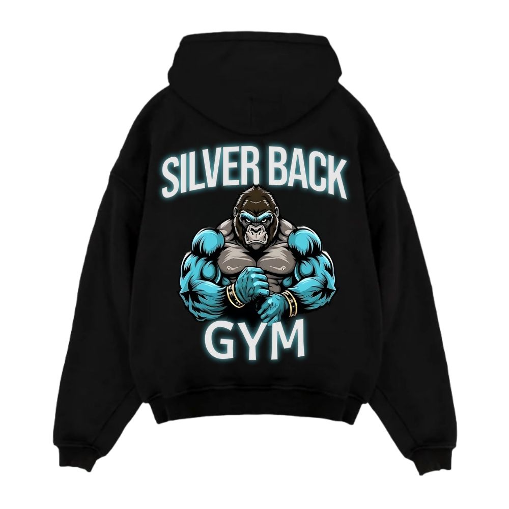 Silver Back Oversize Hoodie
