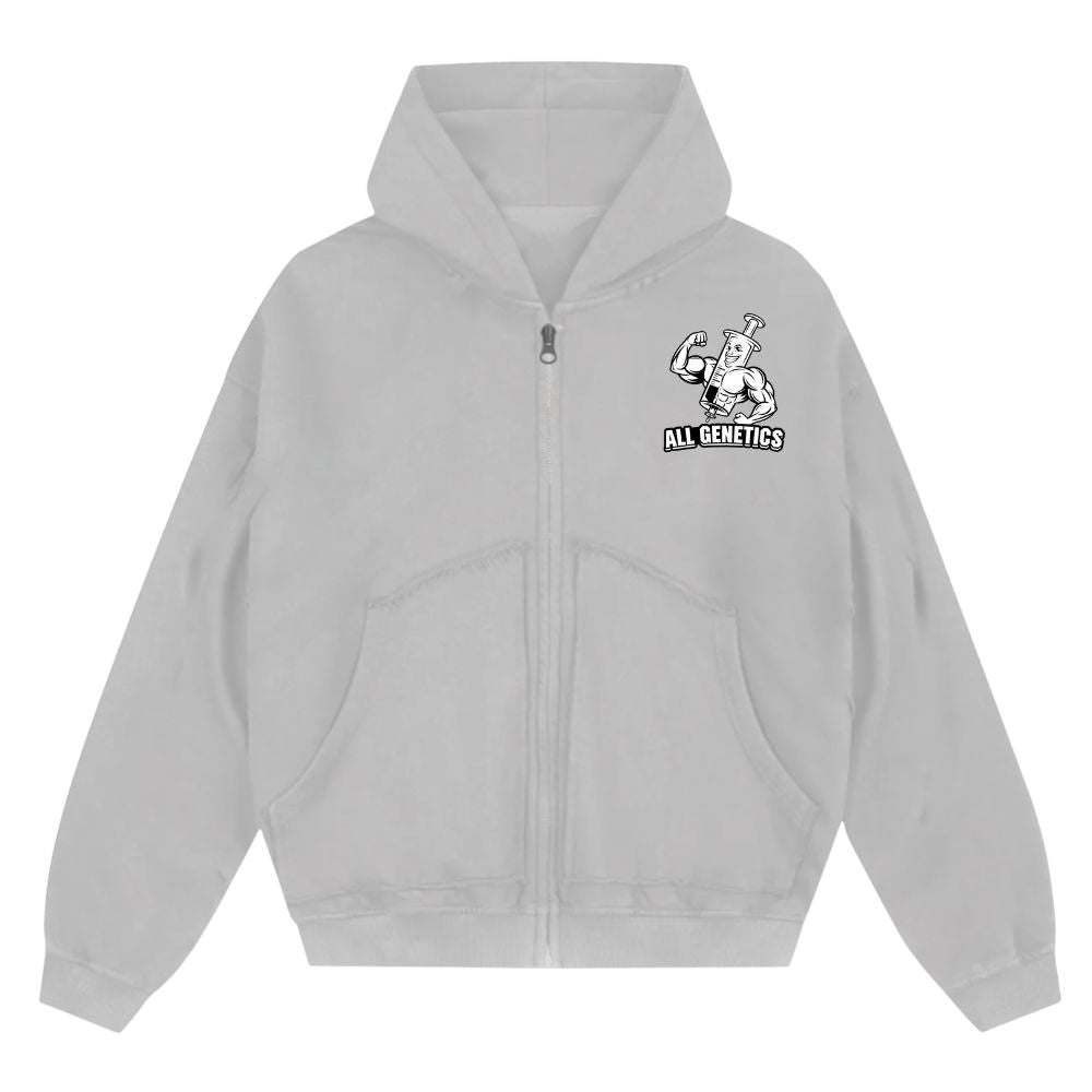 ALL GENETICS OVERSIZE ZIPPER HOODIE