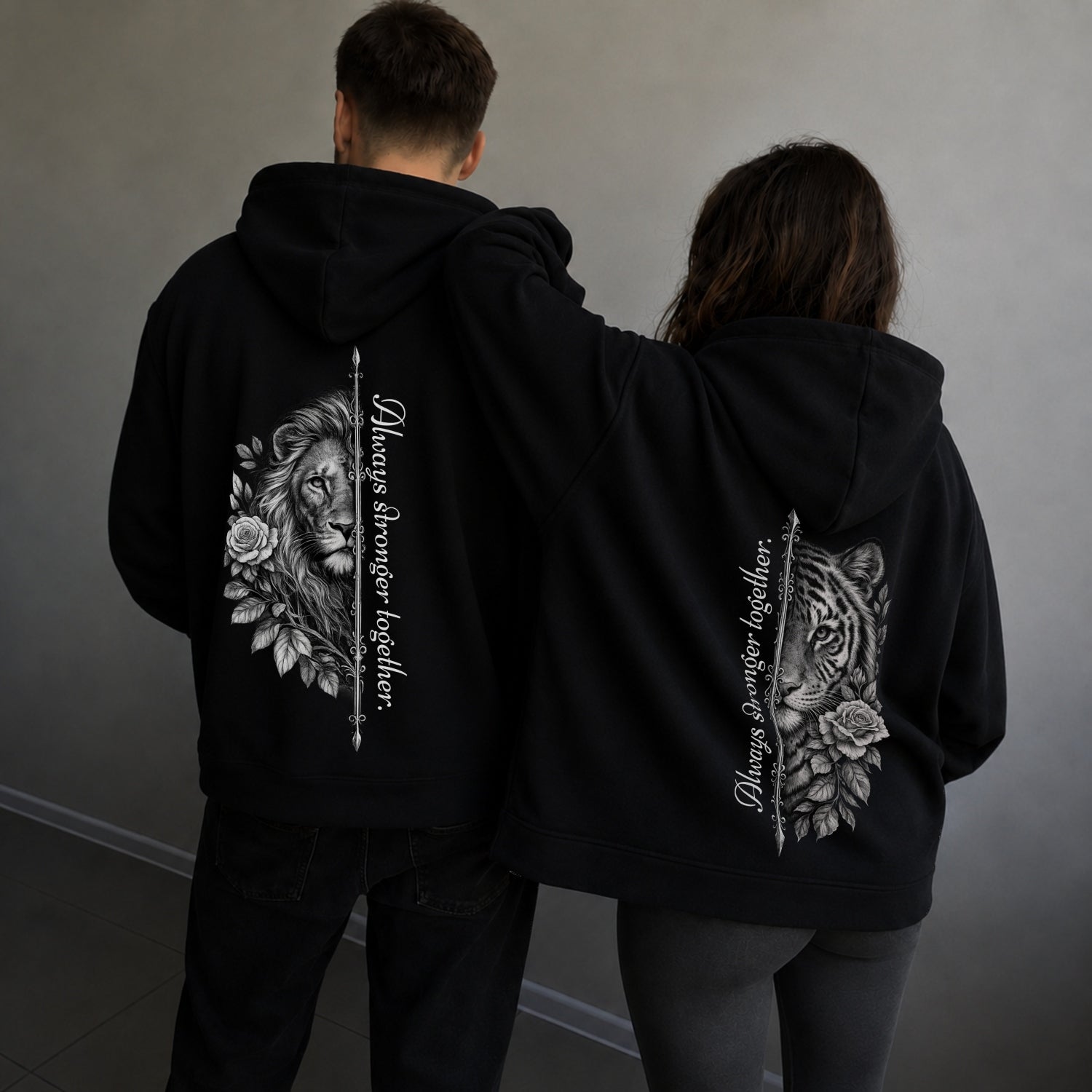 Always Stronger Together Hoodie Couple