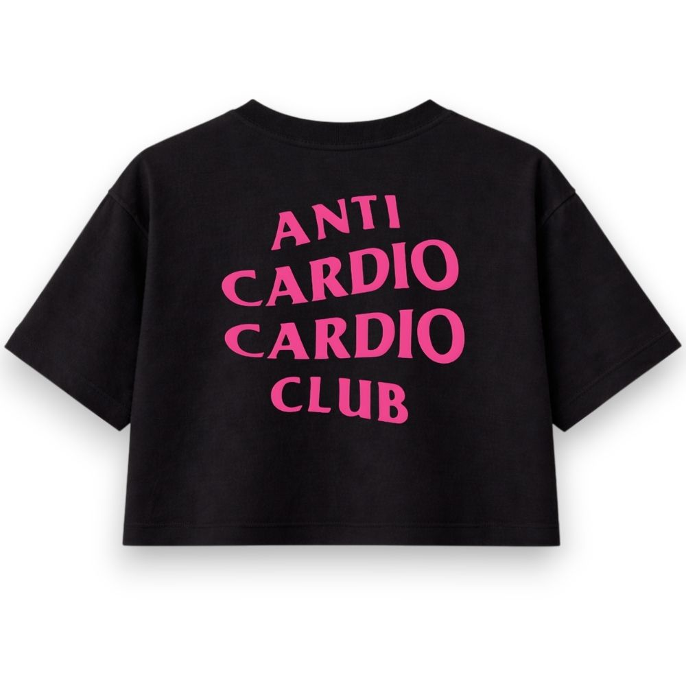 Anti Cardio Club Oversize Crop Top