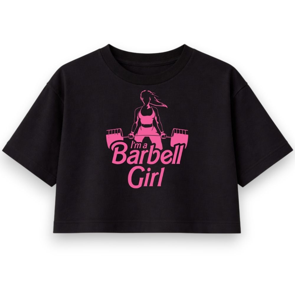 Barbell Girl Oversize Crop Top