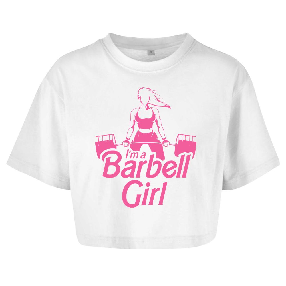 Barbell Girl Oversize Crop Top