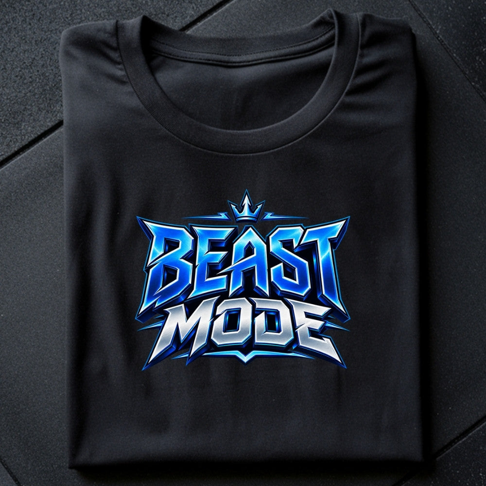 BEAST MODE Oversize Shirt Schwarz
