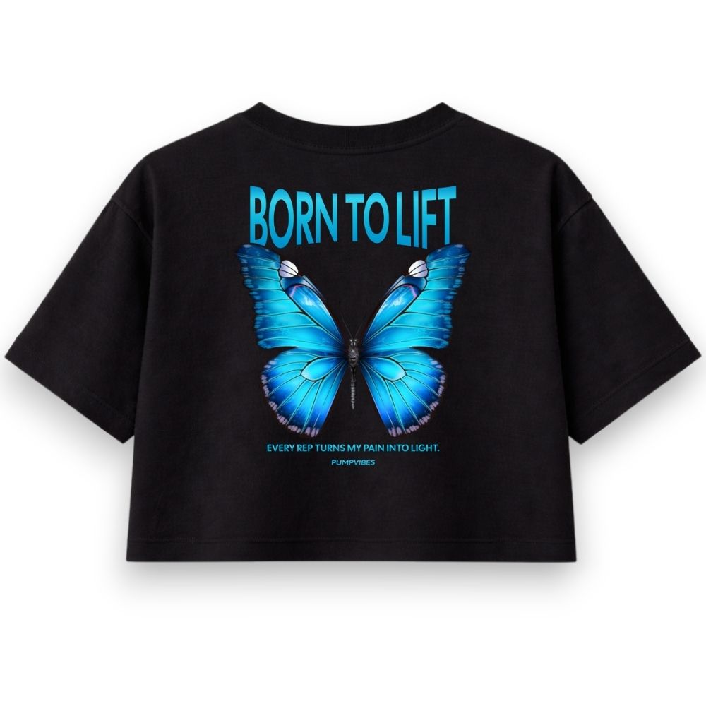 Born To Lift Oversize Crop Top