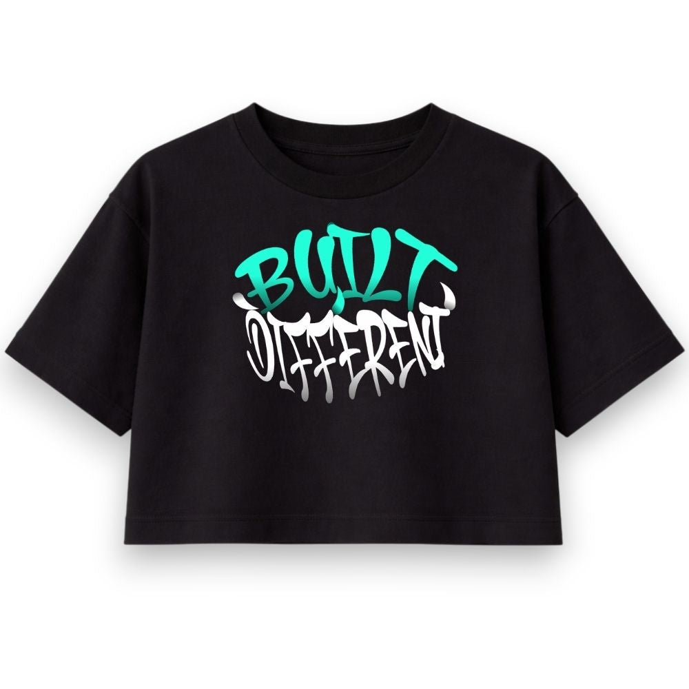 Built Different Oversize Crop Top
