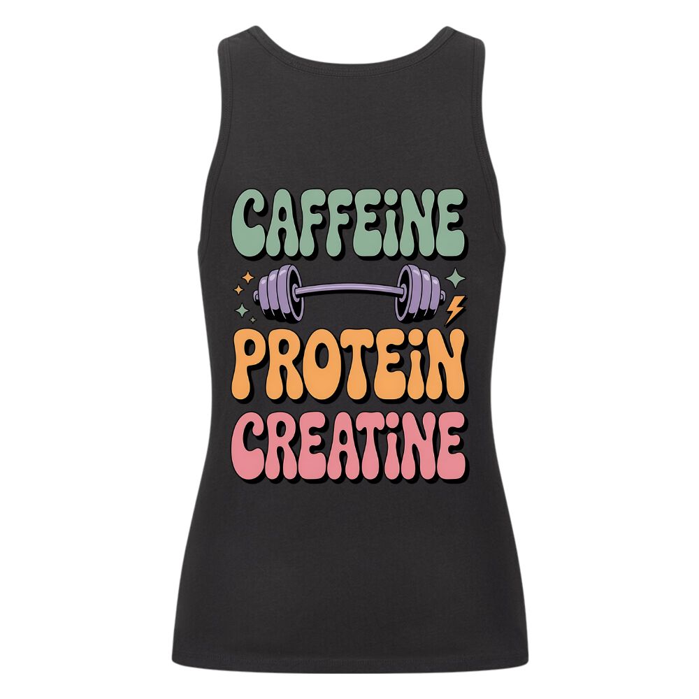 Caffeine Protein Creatine Damen Tank Top