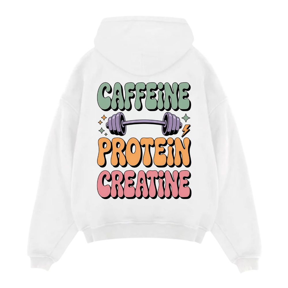 Caffeine Protein Creatine Oversize Hoodie