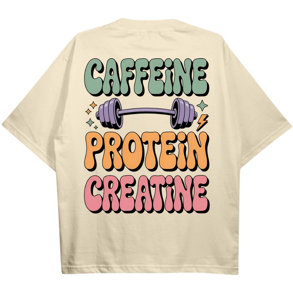 Caffeine Protein Creatine Oversize Shirt