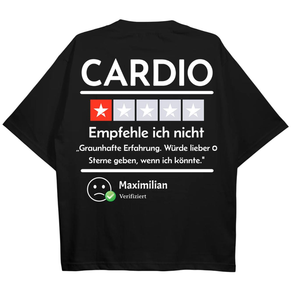 Cardio Review Oversize Shirt Personalisiert