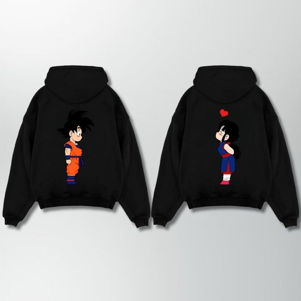 Goku Chichi Couple Oversize Hoodie