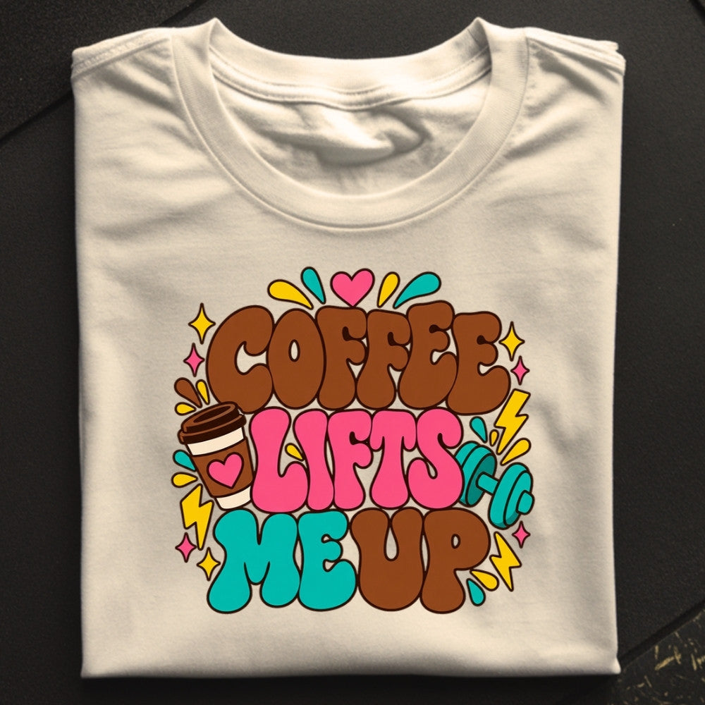 Oversize Shirt Coffee Lifts Me Up Cream
