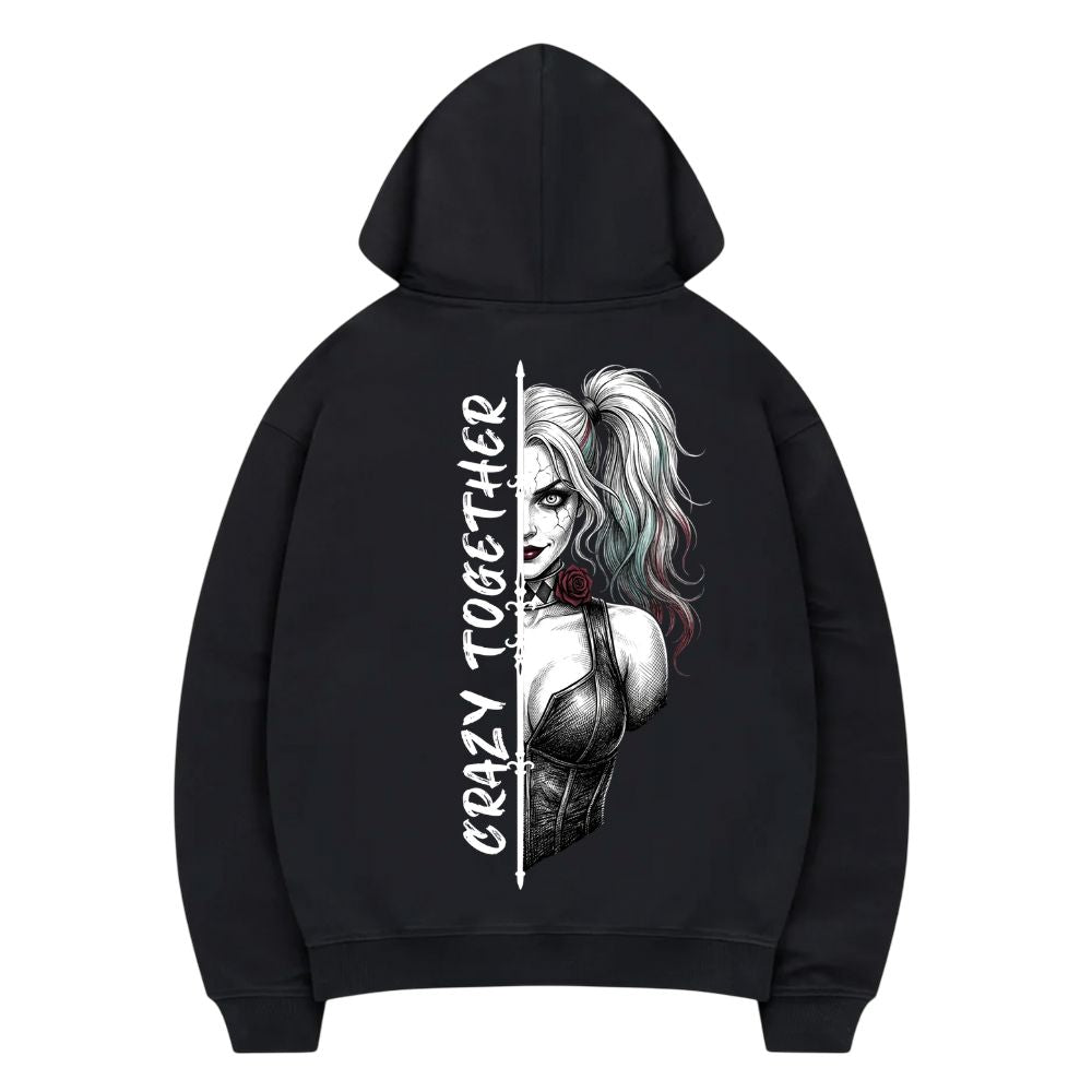 Crazy Together Harley Quinn Premium Hoodie