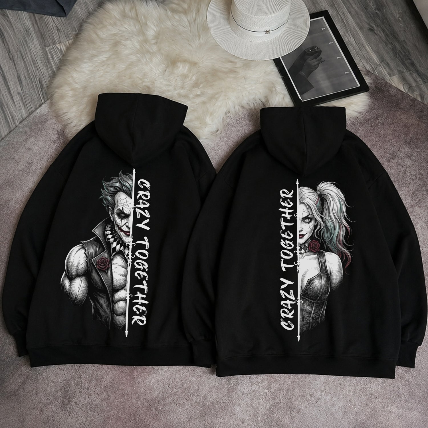 Crazy Together Couple Hoodie