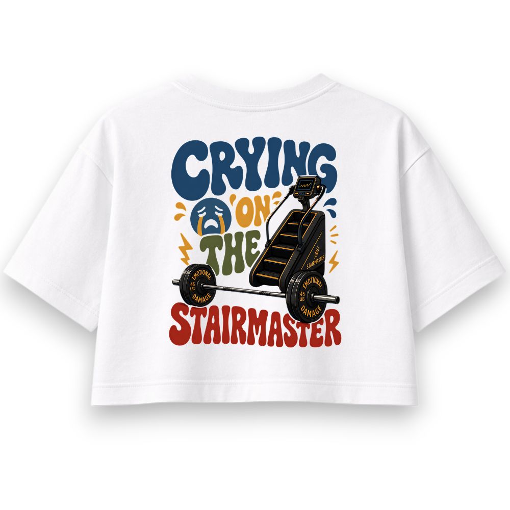 Crying On The Stairmaster Oversize Crop Top