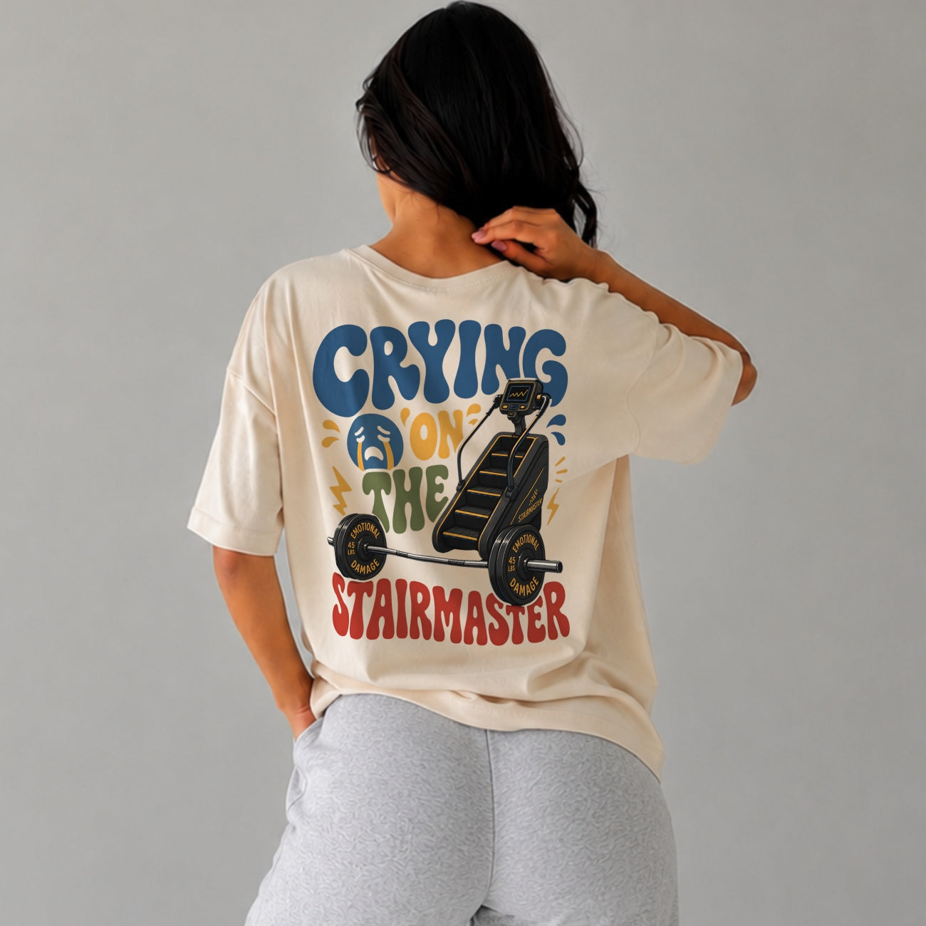 Crying On The Stairmaster Oversize Shirt