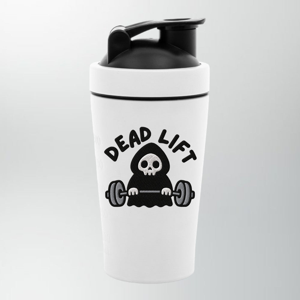 Dead Lift Edelstahl Shaker Weiß