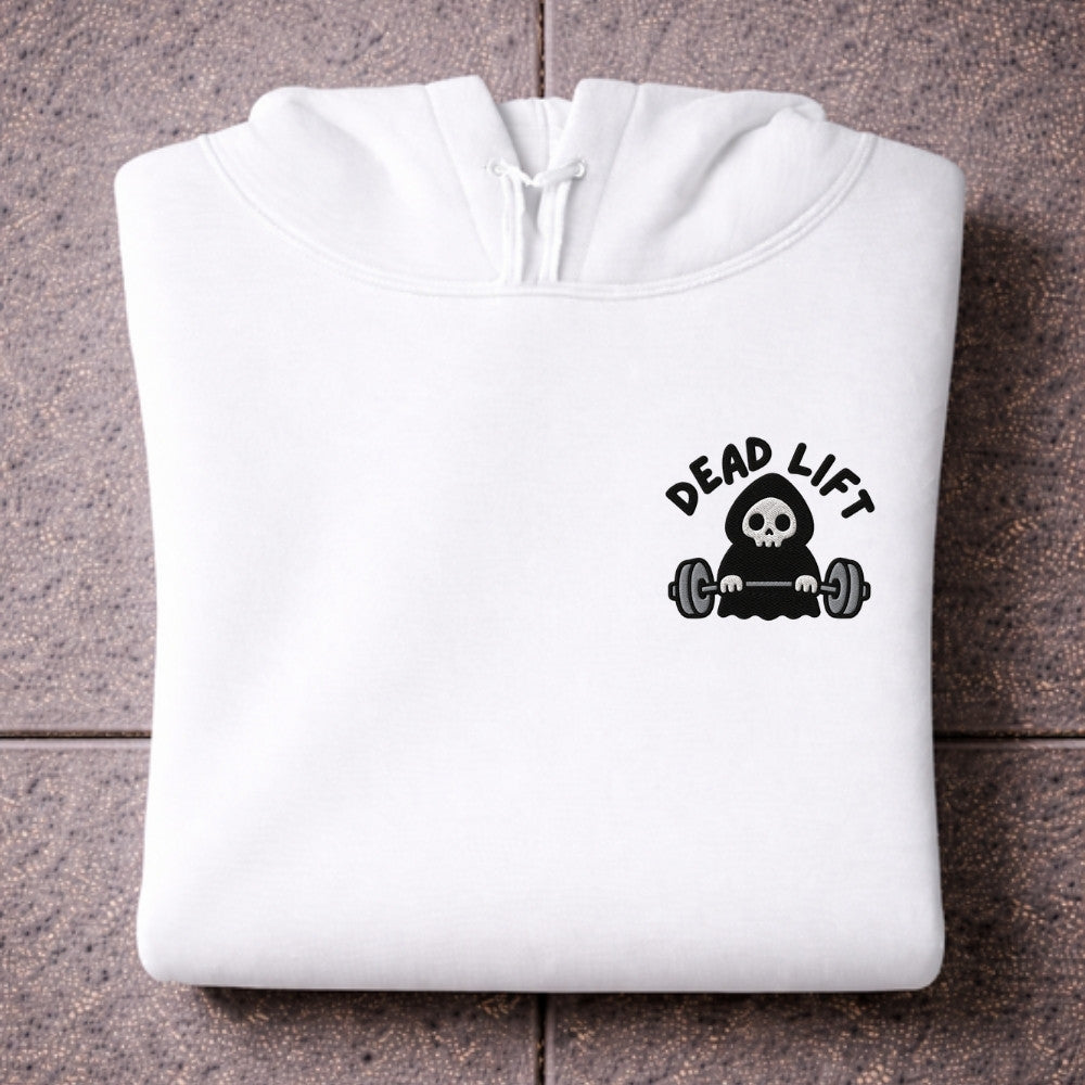 Dead Lift Oversize Hoodie Weiß