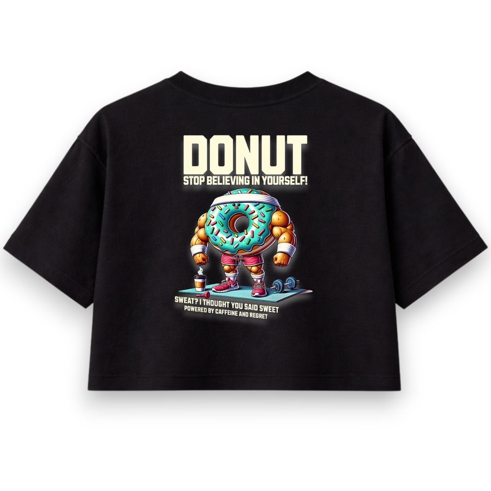 Donut Believe Oversize Crop Top