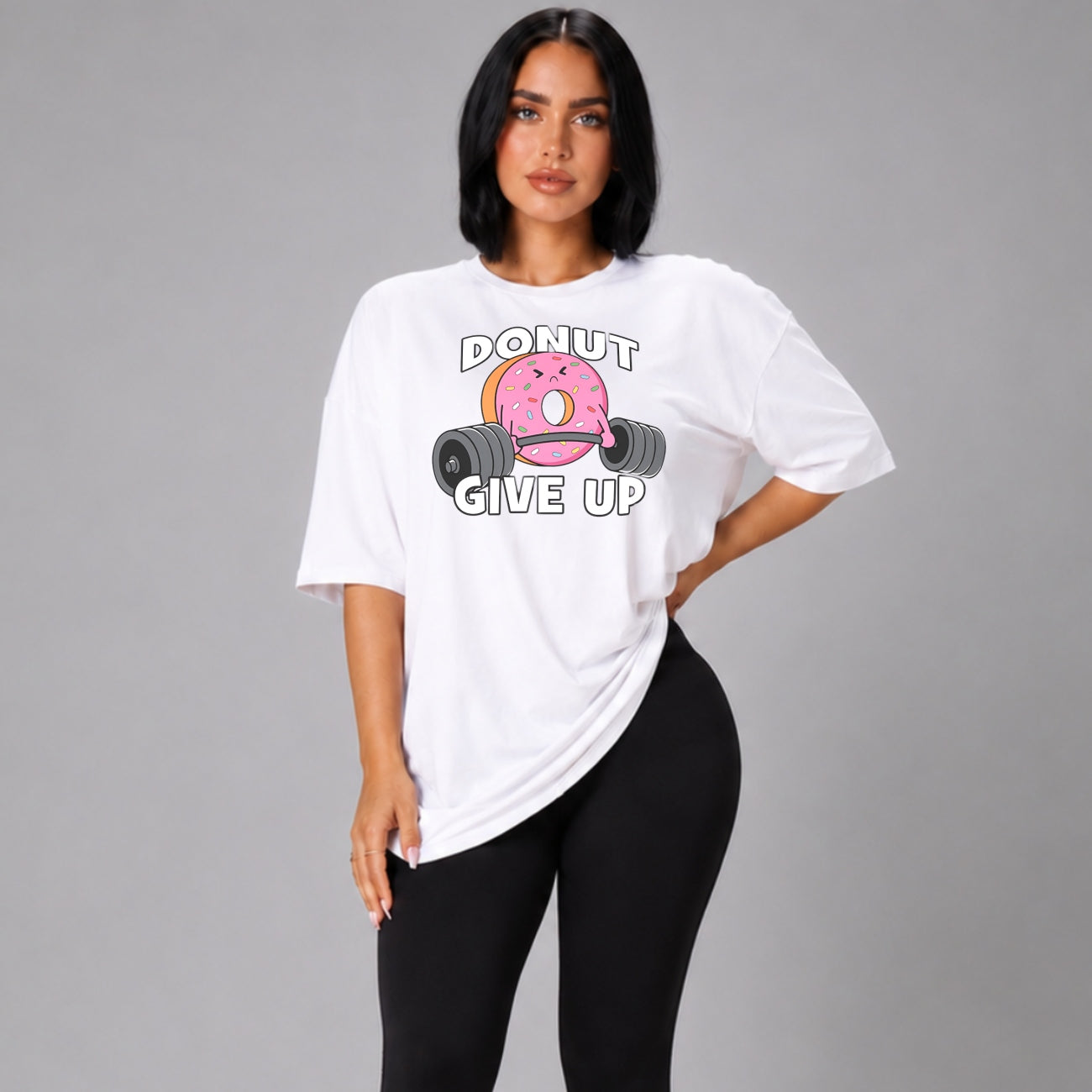 Donut Give Up Oversize Shirt