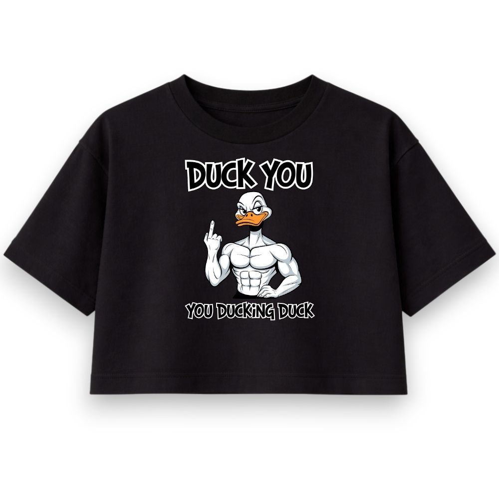 Duck You Oversize Crop Top