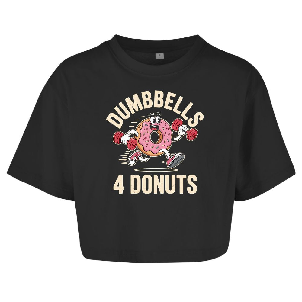 Dumbbells 4 Donuts Oversize Crop Top