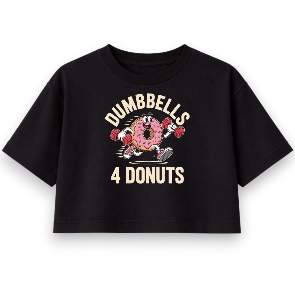 Dumbbells 4 Donuts Oversize Crop Top