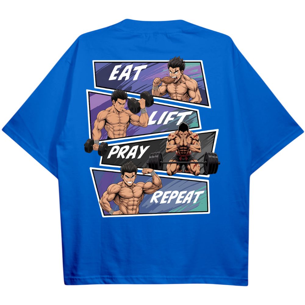 Eat Lift Pray Repeat Oversize Shirt