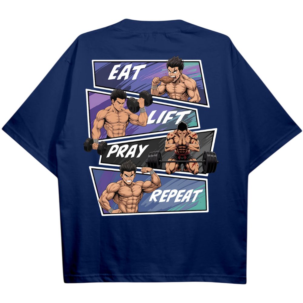 Eat Lift Pray Repeat Oversize Shirt