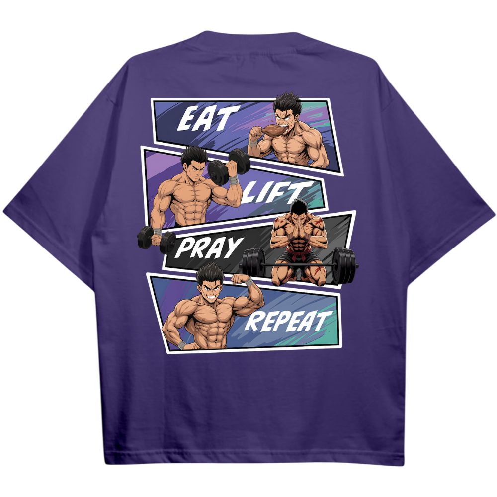 Eat Lift Pray Repeat Oversize Shirt
