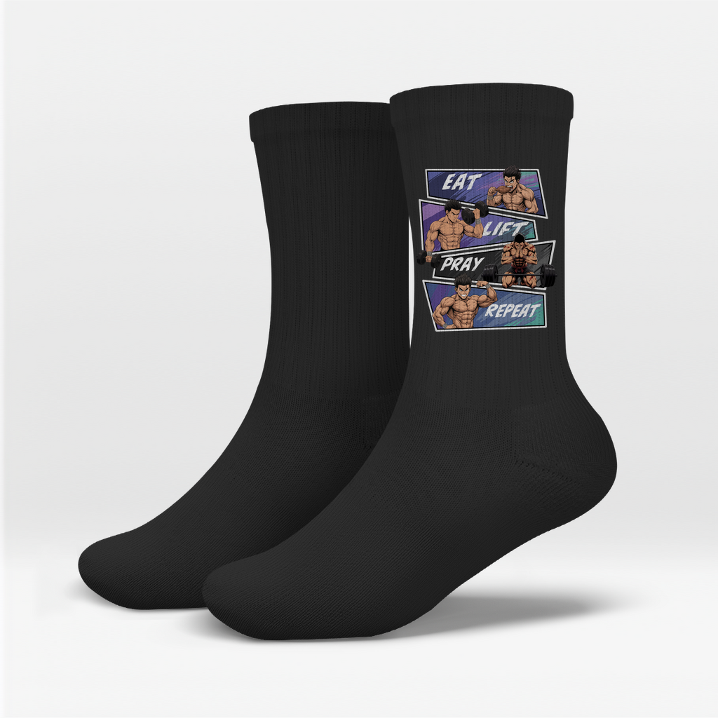 Eat Lift Pray Repeat Socken