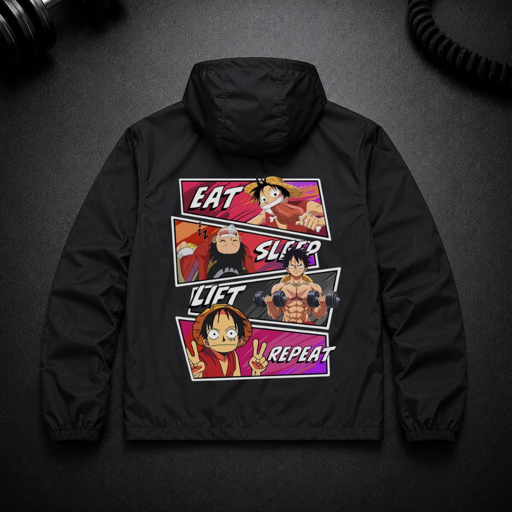Eat Sleep Lift Repeat Ruffy Perfomance Jacket