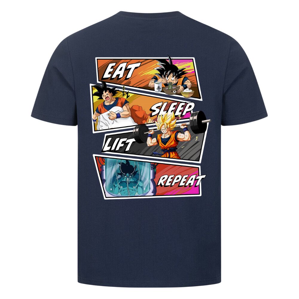 Eat Sleep Lift Repeat Goku Shirt