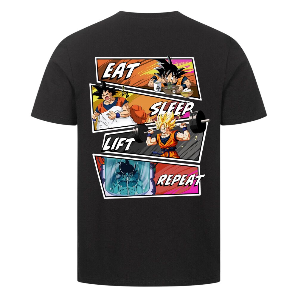 Eat Sleep Lift Repeat Goku Shirt