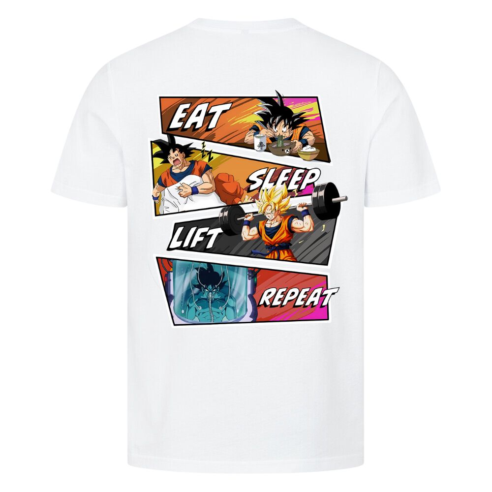 Eat Sleep Lift Repeat Goku Shirt