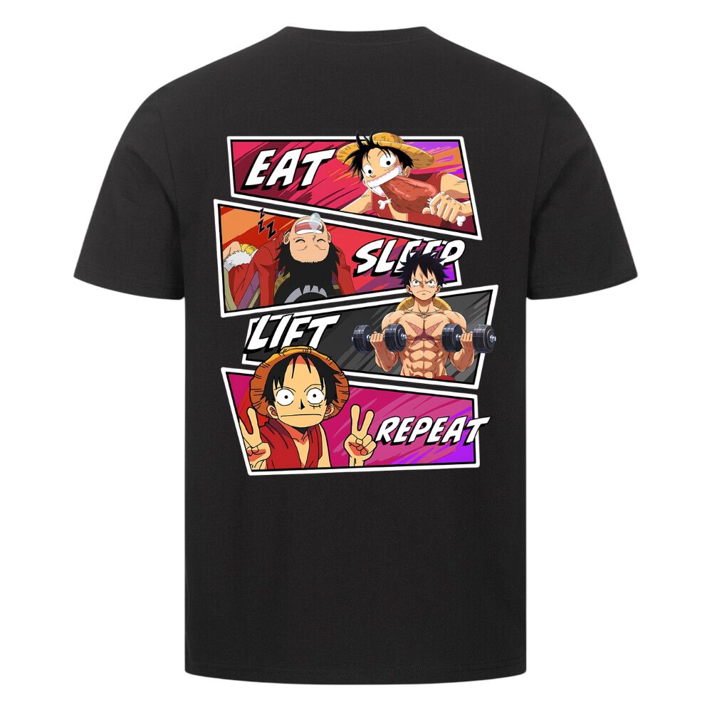 Eat Sleep Lift Repeat Ruffy Shirt