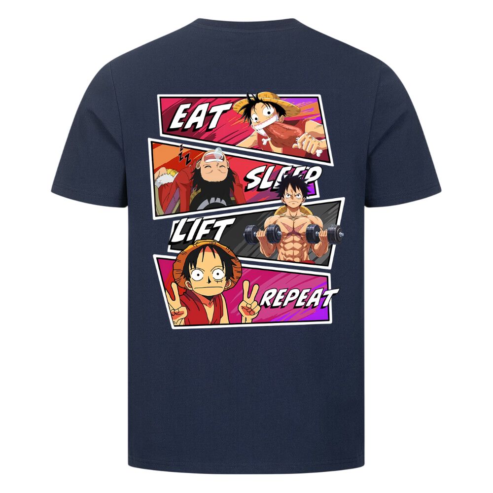 Eat Sleep Lift Repeat Ruffy Shirt