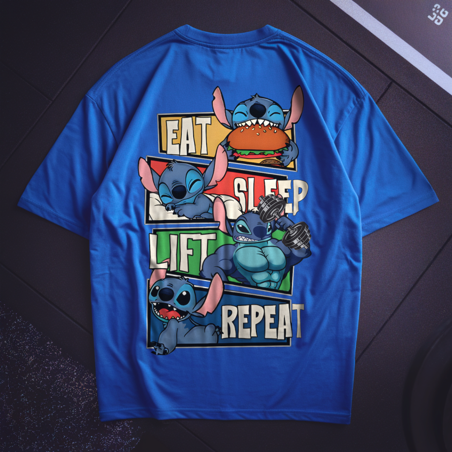 Eat Sleep Lift Repeat Oversize Shirt