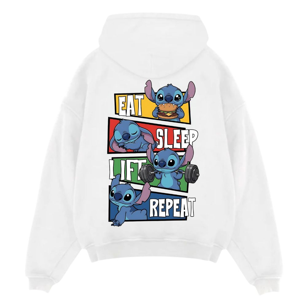 Eat Sleep Lift Repeat Oversize Hoodie