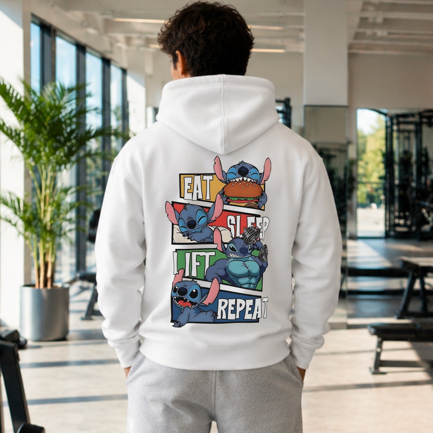 Eat Sleep Lift Repeat Oversize Hoodie