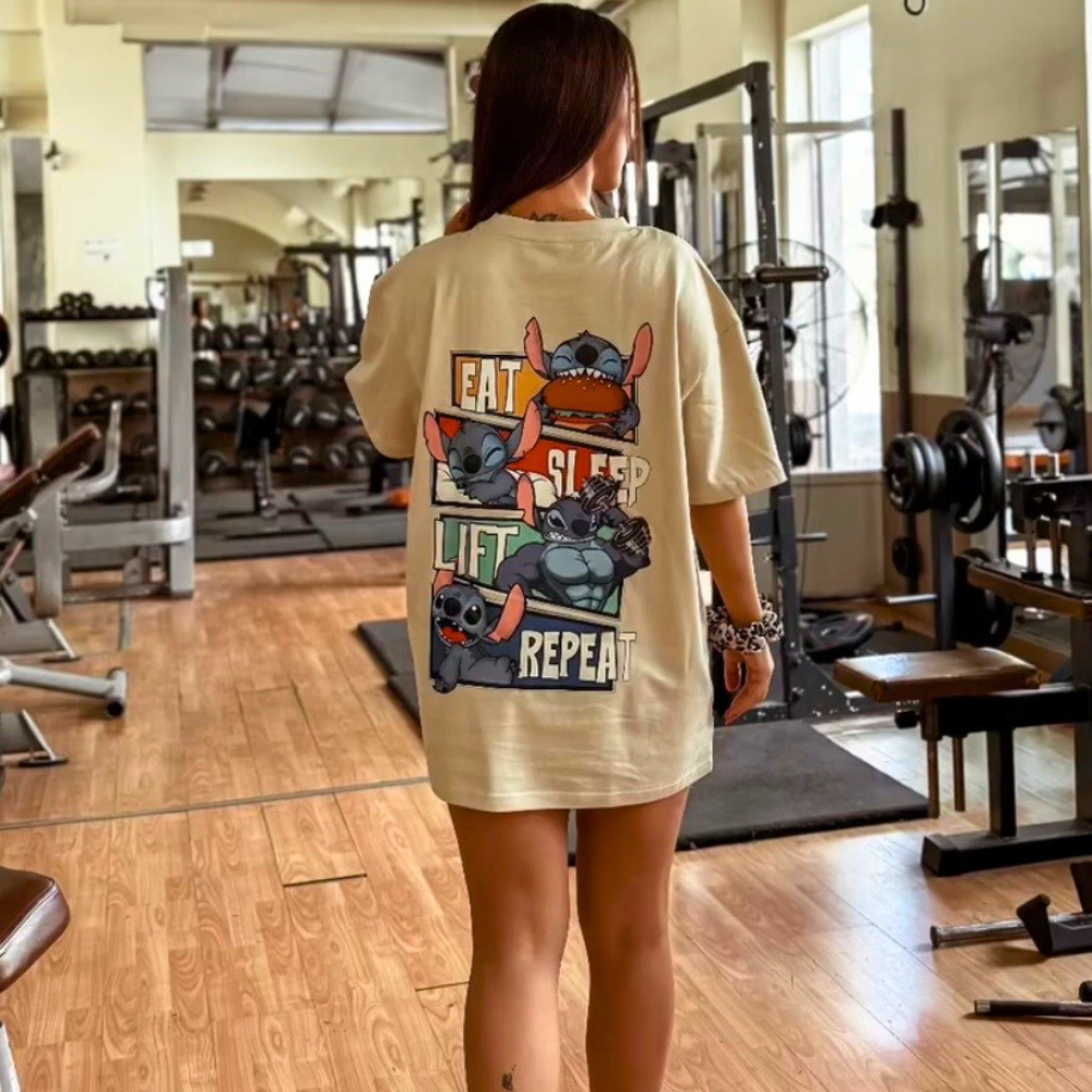 Eat Sleep Lift Repeat Oversize Shirt