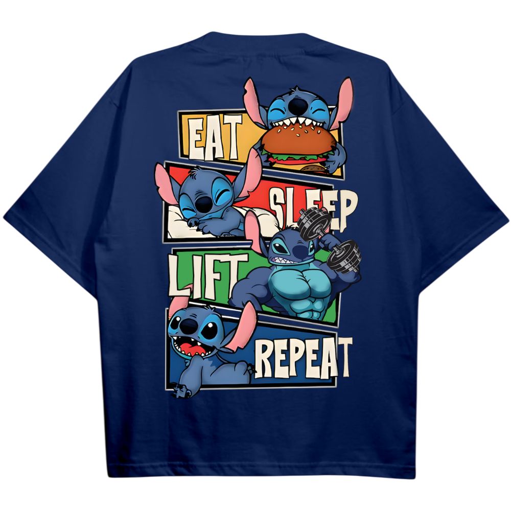 Eat Sleep Lift Repeat Oversize Shirt