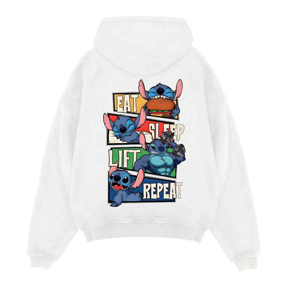 Eat Sleep Lift Repeat Oversize Hoodie