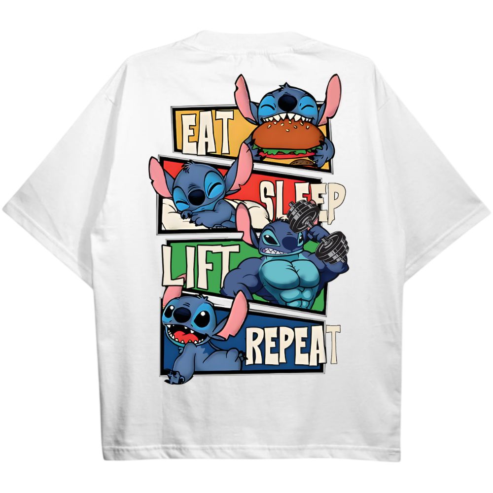 Eat Sleep Lift Repeat Oversize Shirt