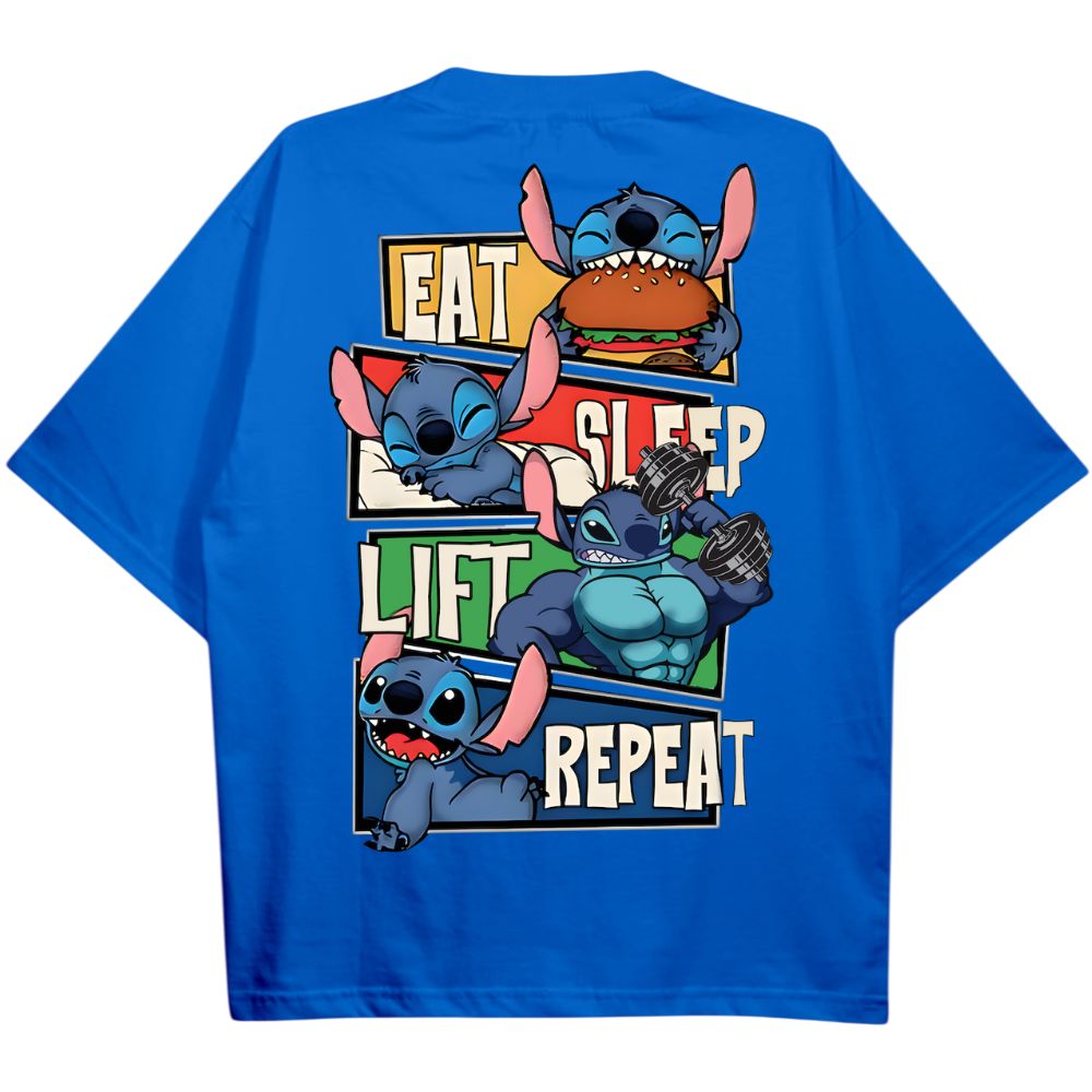 Eat Sleep Lift Repeat Oversize Shirt