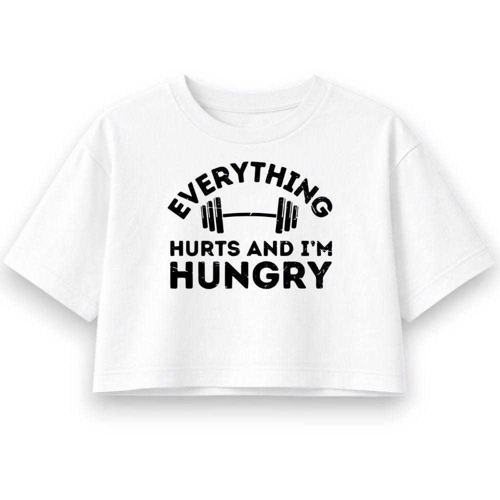 Everything Hurts Oversize Crop Top