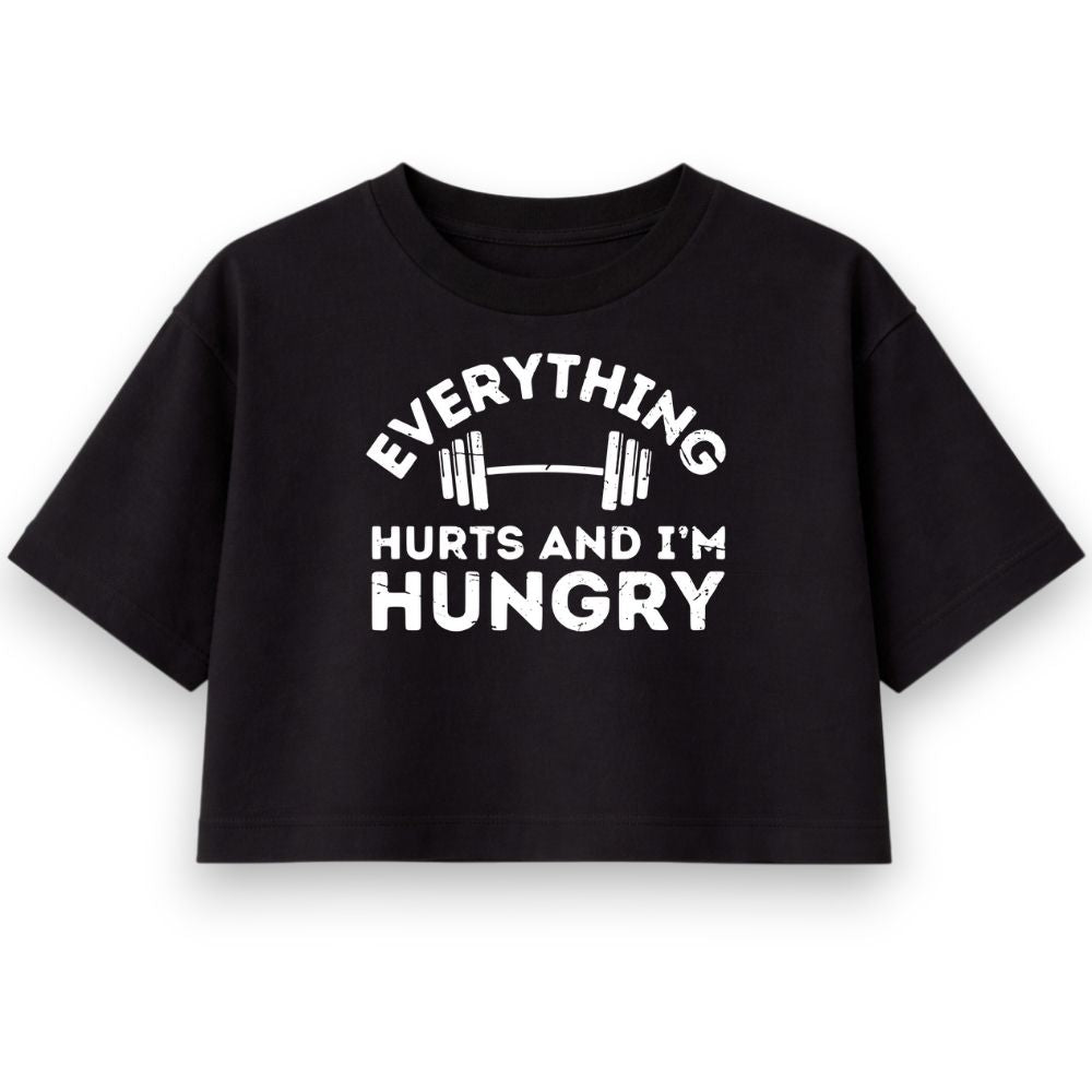Everything Hurts Oversize Crop Top